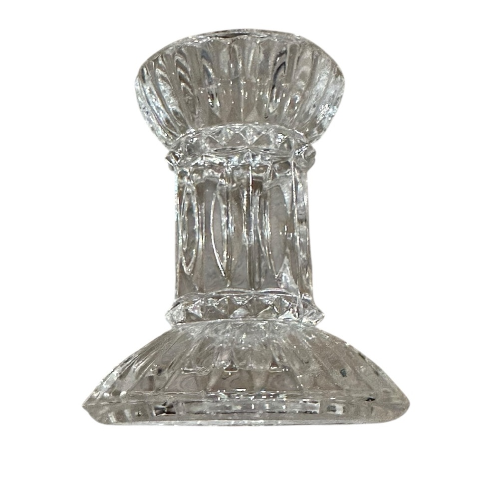 Set of 2 DePlomb 24% Lead Crystal Candle Holders - Picture 7 of 11